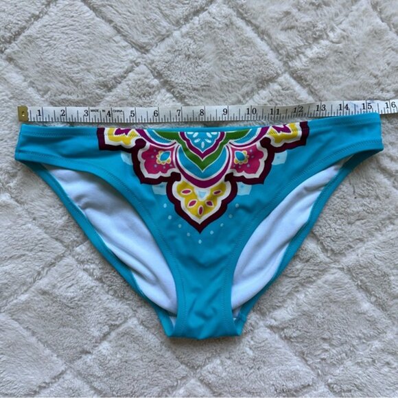 Victoria's Secret | Blue Tribal Boho Bikini Set | Top Size Small, Bottoms Medium - Picture 13 of 13